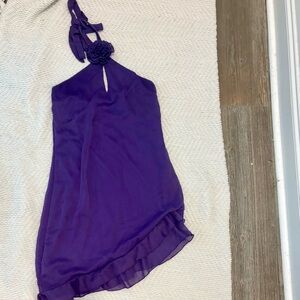 Fashion Nova Purple Halter Dress